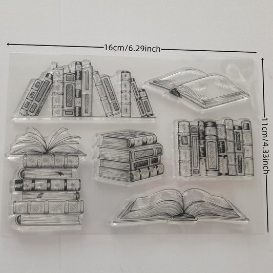 1pc Book Silicone Transparent Stamp DIY Scrapbooking Decoration