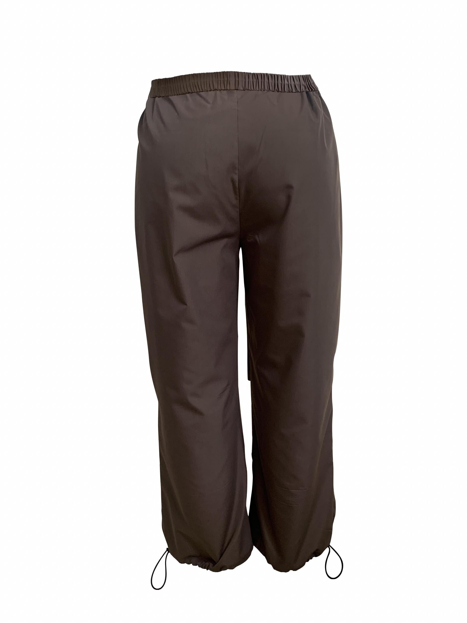  Solid High Rise Wide Leg Pants