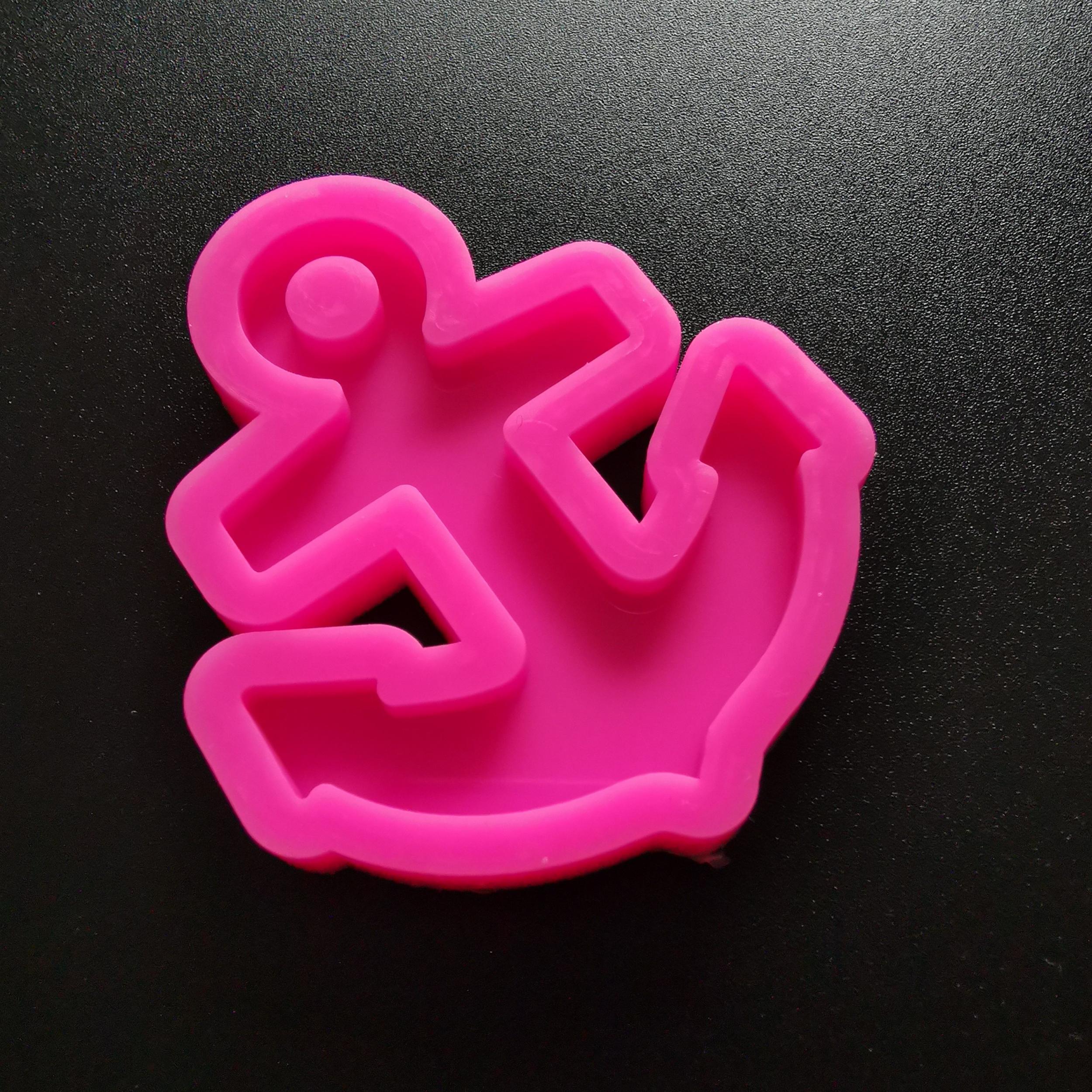 Anchor Silicone Mold Keychain Car Bag Pendant Epoxy Resin DIY Jewelry