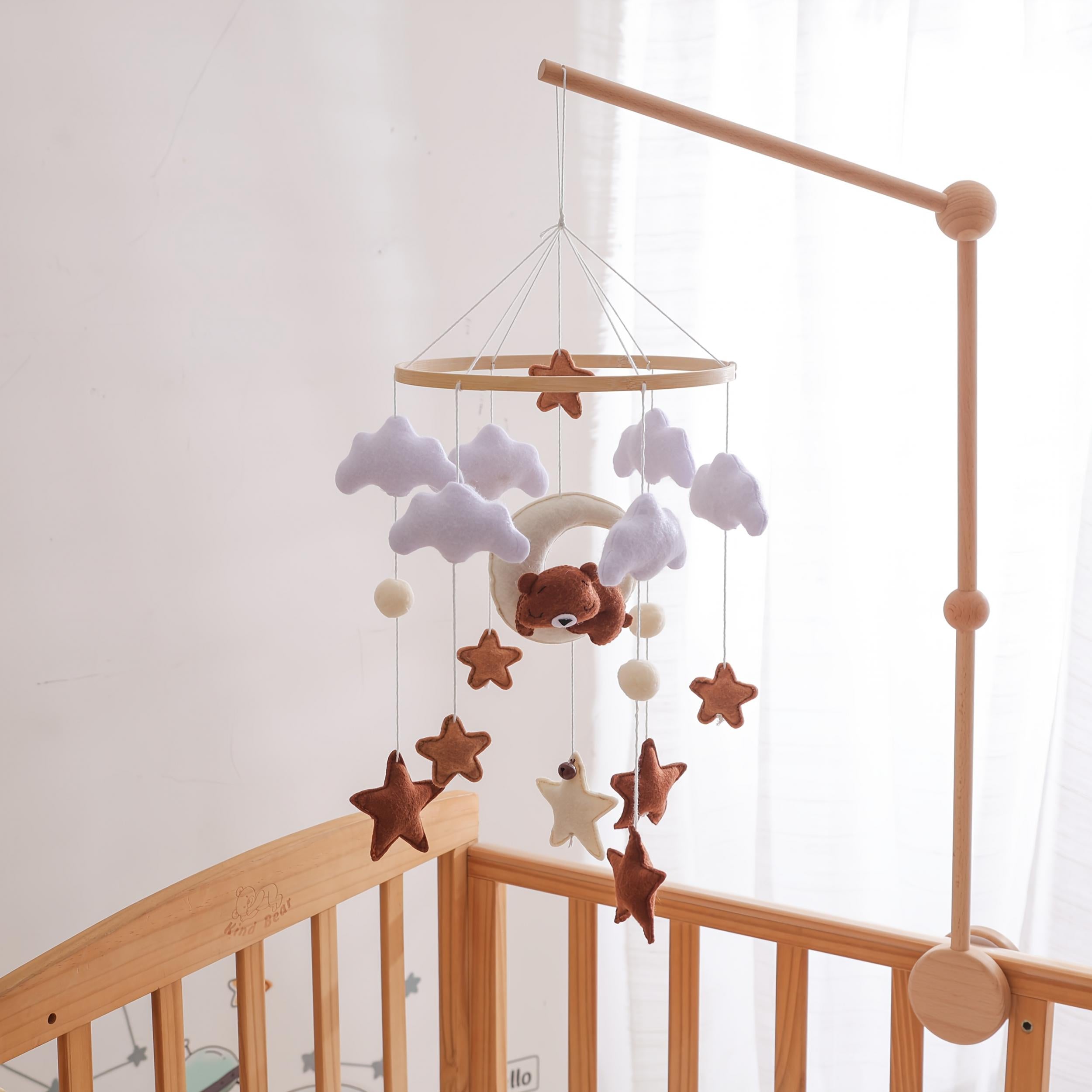 Bear Shaped Baby Toy, Nursery Room Decor, Stroller Pendant