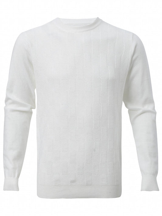 Men's Solid Sweater Casual Warm Stretch Crew Neck Pullover