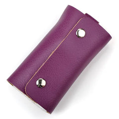 Leather Key Organizer Home Door Key Chain Pouch