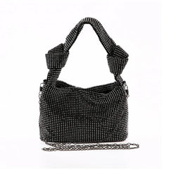Stylish Rhinestone Knot Shoulder Bag for Party