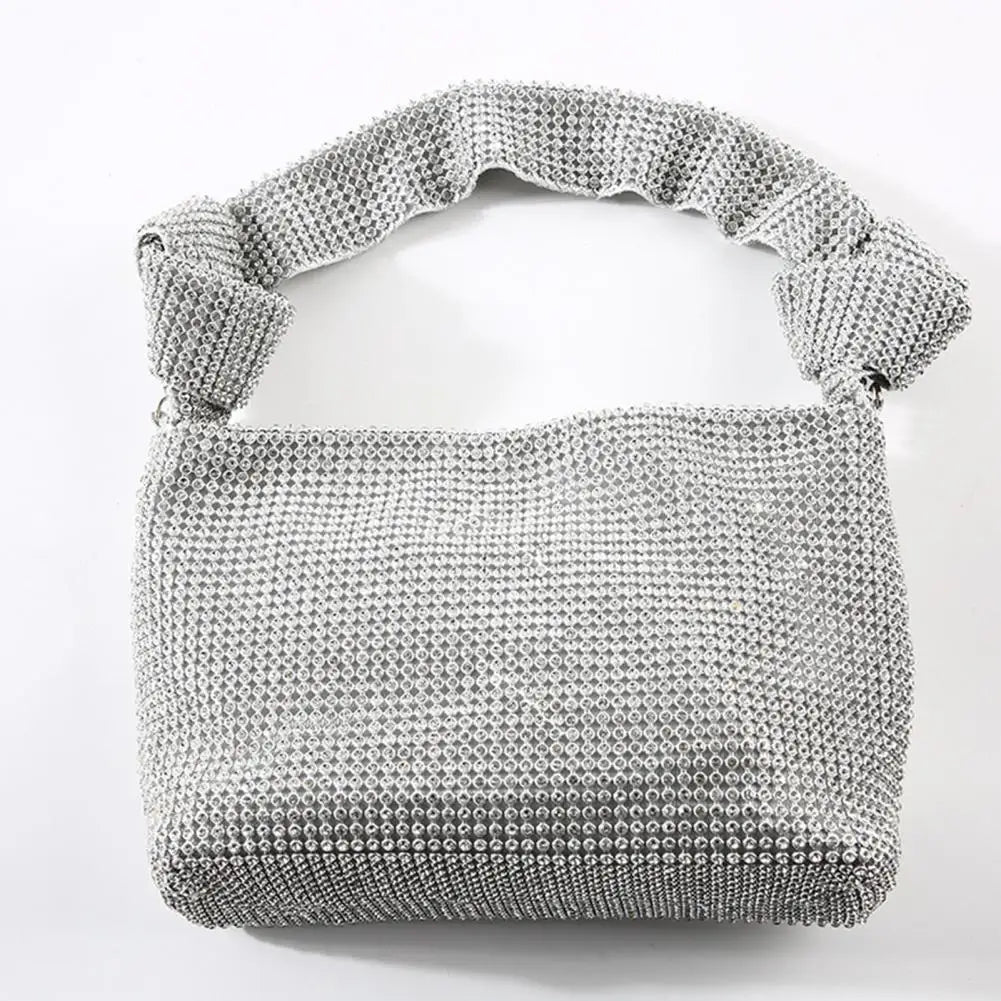 Stylish Rhinestone Knot Shoulder Bag for Party
