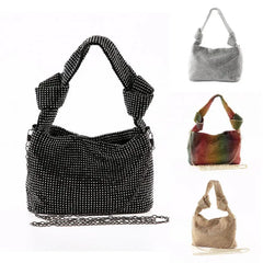 Stylish Rhinestone Knot Shoulder Bag for Party