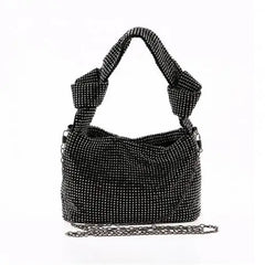 Stylish Rhinestone Knot Shoulder Bag for Party