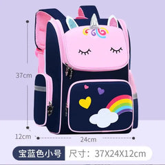 Girl Unicorn Schoolbags Lager Capacity Cartoon School Backpack