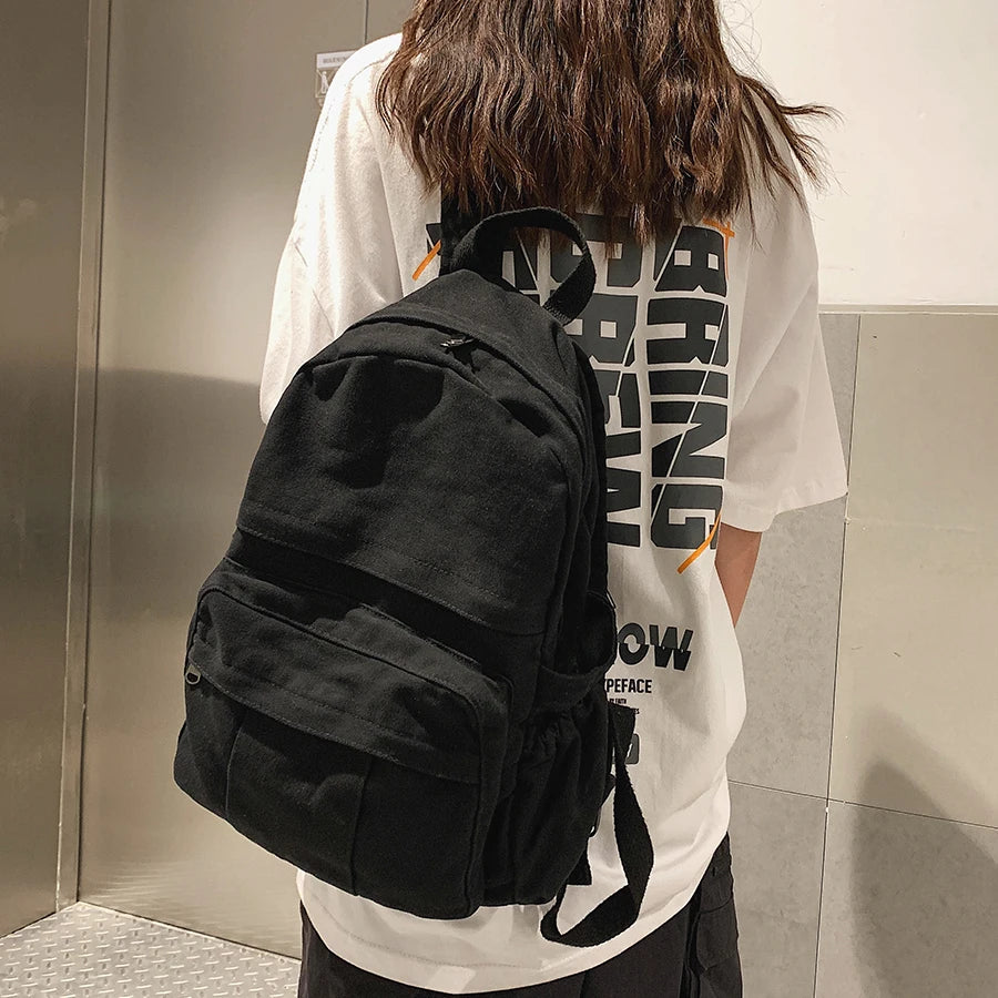 Vintage Casual Travel High Capacity Backpack for Women