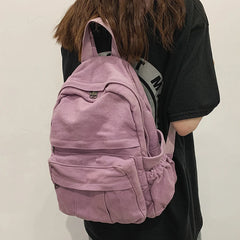 Vintage Casual Travel High Capacity Backpack for Women