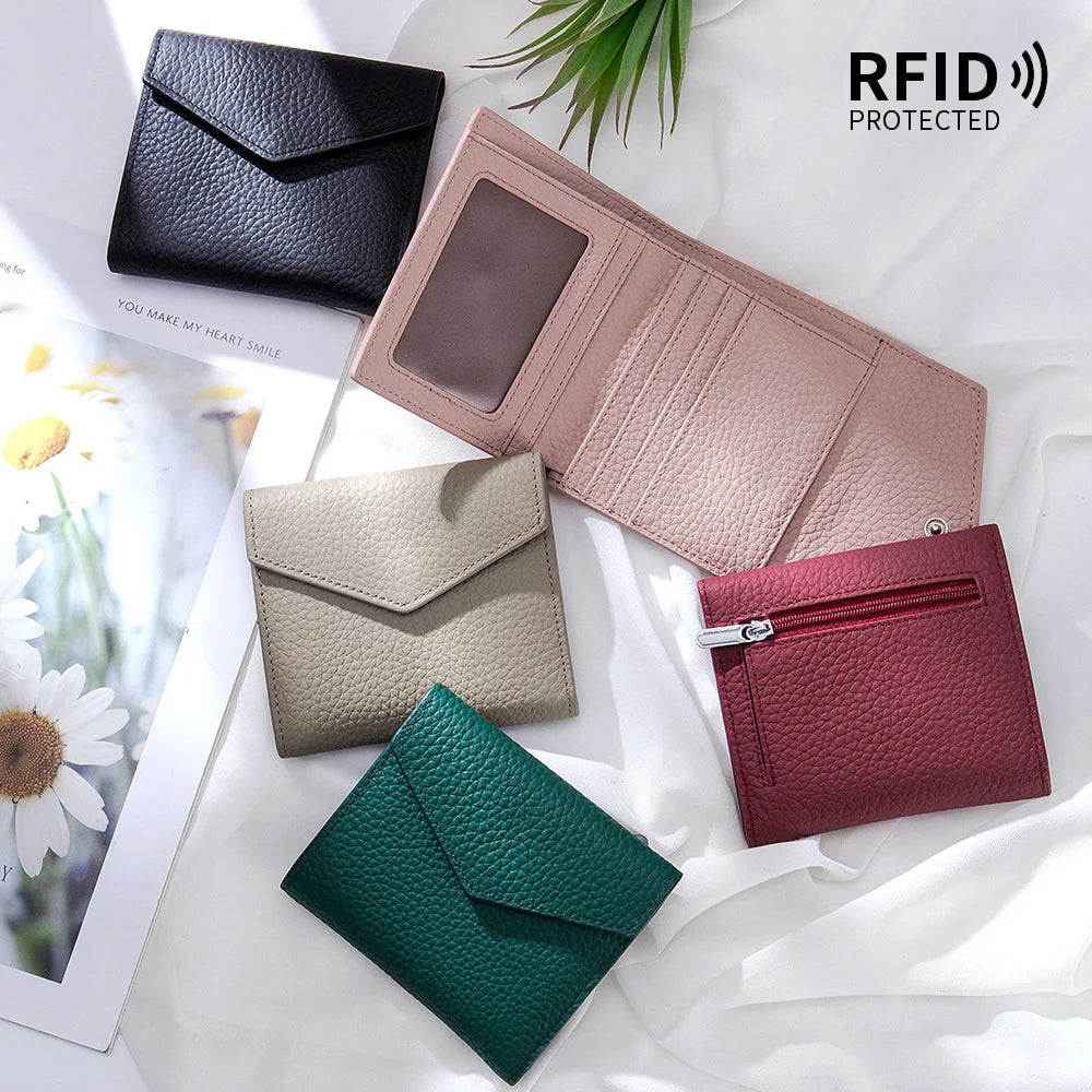 Lychee Pattern Wallet Women's RFID Coin P