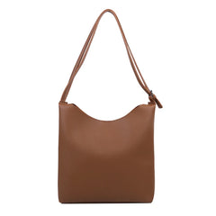 Large-Capacity Bucket Bag Casual Shoulder Bag Texture Leather Crossbody Bags