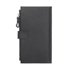 Men's Long Leather Wallet Cowhide Card Holder Handbag