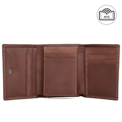 Men's RFID Leather Wallet with Money Clip