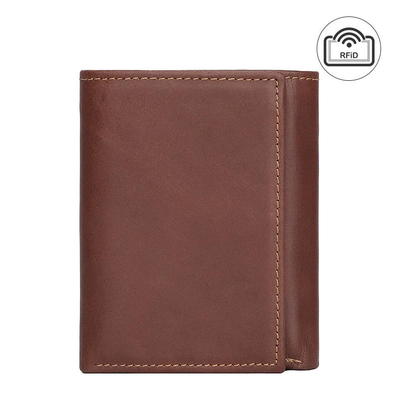 Men's RFID Leather Wallet with Money Clip