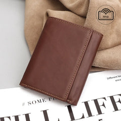 Men's RFID Leather Wallet with Money Clip