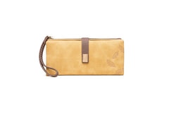 Women's Frosted Zipper Handbag Large Capacity Wallet