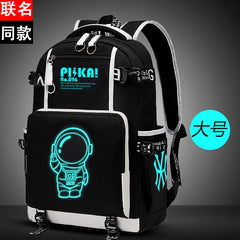 Luminous Children School Bags For Boys Kids Backpack Waterproof