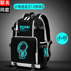 Luminous Children School Bags For Boys Kids Backpack Waterproof