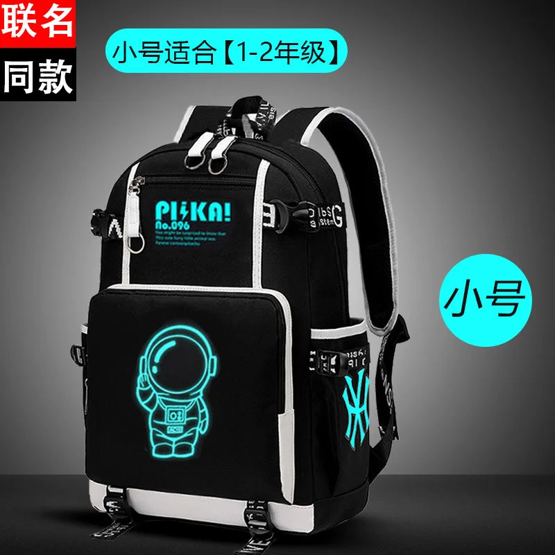 Luminous Kids School Backpack Waterproof Primary Schoolbag