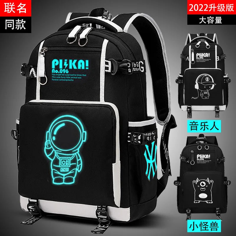 Luminous Kids School Backpack Waterproof Primary Schoolbag
