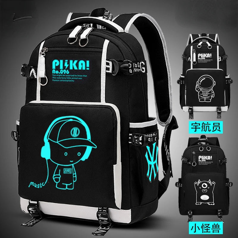 Luminous Kids School Backpack Waterproof Primary Schoolbag