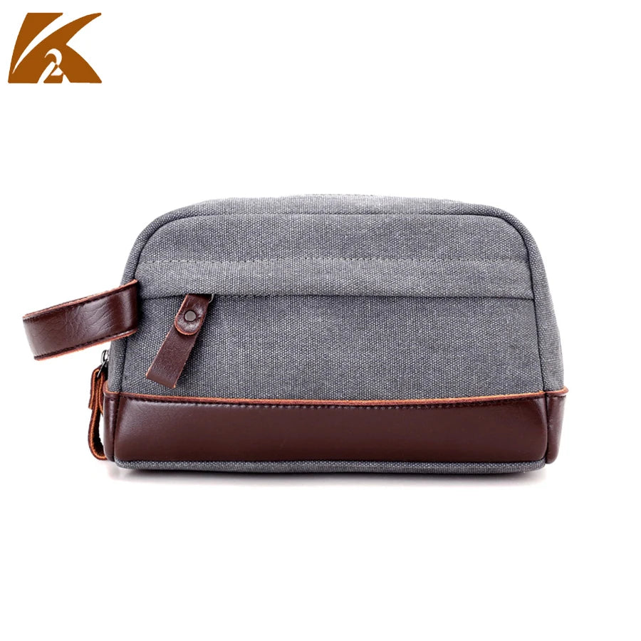 Vintage Canvas Small Handbag for Men and Women