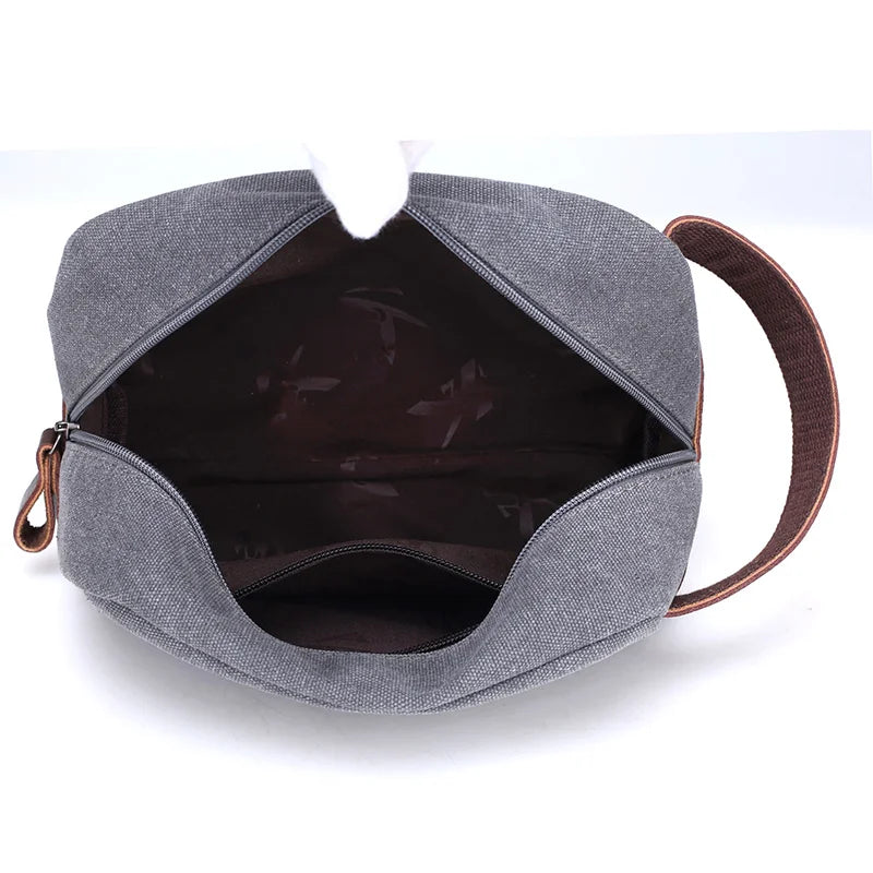 Vintage Canvas Small Handbag for Men and Women
