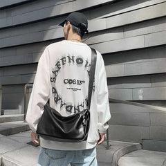 Men's Crossbody Bag Retro Large Capacity Shoulder Bag