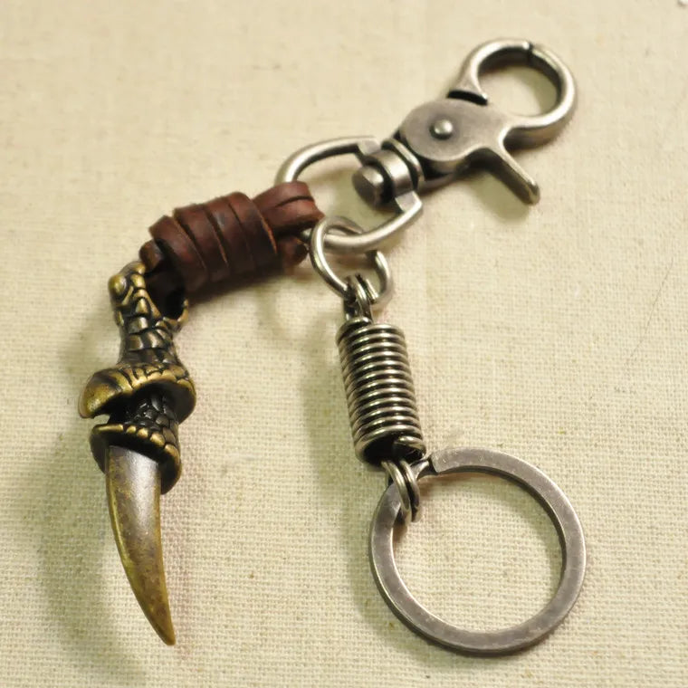 Cowhide Key Ring Wallets Key Holder Organizer