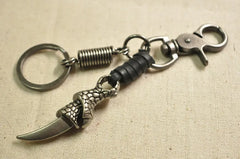 Cowhide Key Ring Wallets Key Holder Organizer