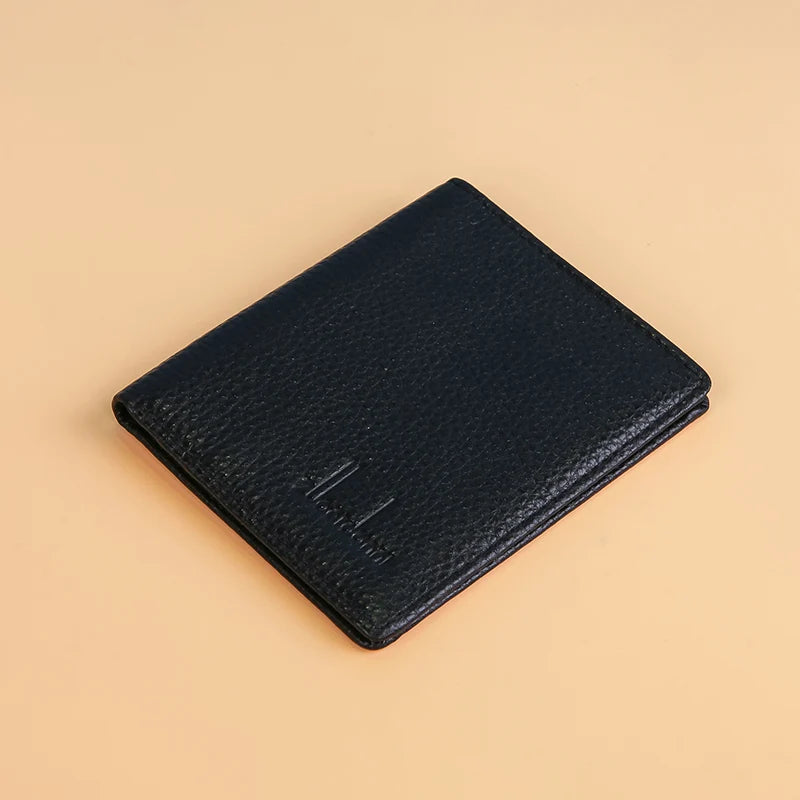 Minimalist Women's Small Leather Wallet Cowhide Purse