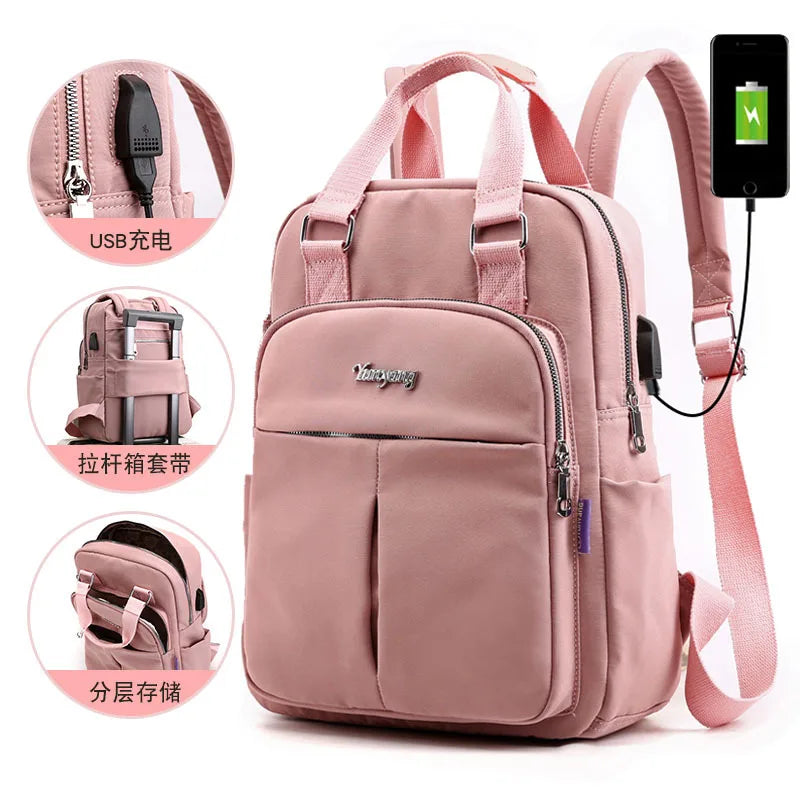 Women Backpack High Capacity Travel Shoulder Bag Mochilas