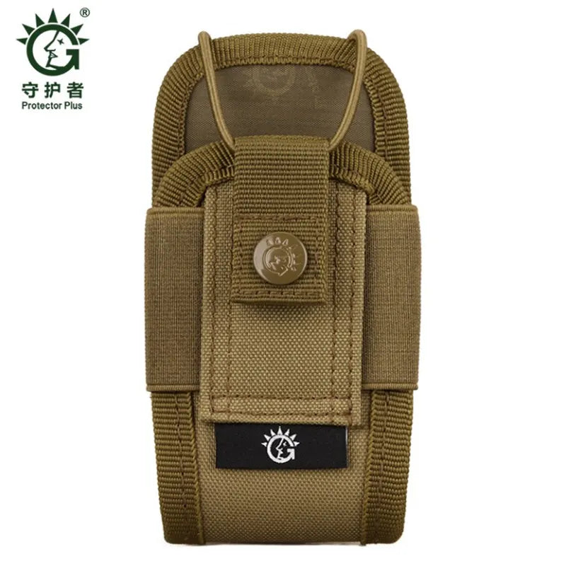 Tactical Walkie-Talkie Bag Molle Waist Belt Camouflage Phone Pouch