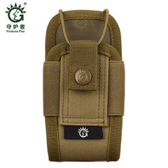 Tactical Walkie-Talkie Bag Molle Waist Belt Camouflage Phone Pouch