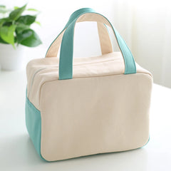 Thickened Cartoon Canvas Lunch Bag Thermal Insulated Bag