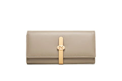 Women's PU Leather Handbag with Buckle Zipper