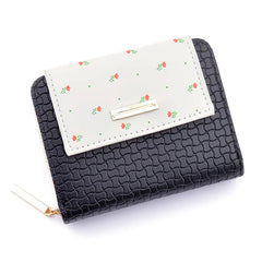 Small Zipper Buckle Wallet Women's Short Wallet