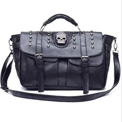 Skull Rivet Single Shoulder Tote Bag