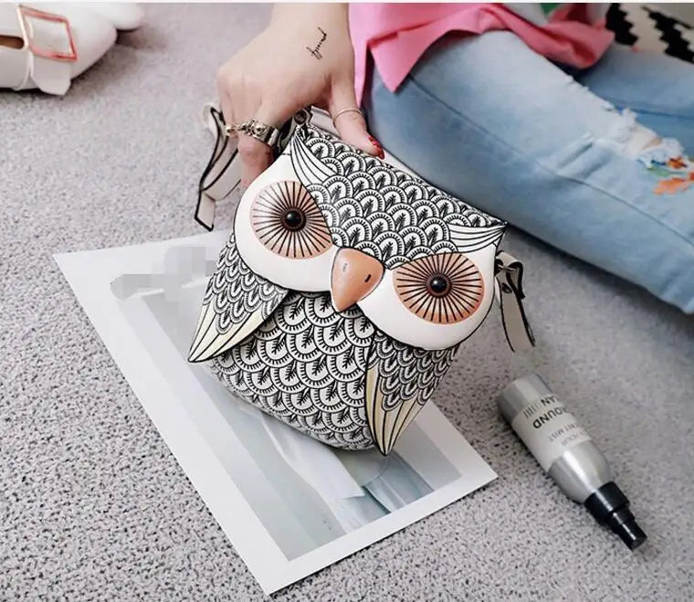 Retro Owl Shoulder Bag for Women