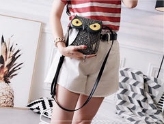 Retro Owl Shoulder Bag for Women