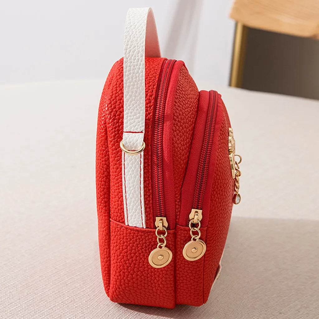 Women Style Backpack Leather Backpack Solid Mini Backpack school Bag Girl