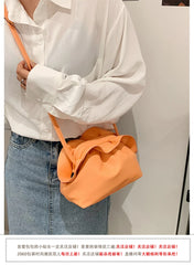 Cloud Fold Clamping Crossbody Bag Women Bag
