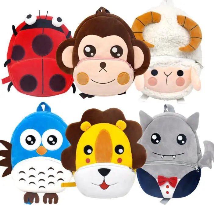 Kids School Backpacks Kindergarten Cartoon Animal Toddler Backpack
