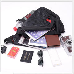 Shuangzi One Shoulder Bag Men Messenger Bags Waterproof Sling Chest Bag
