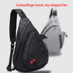 Shuangzi One Shoulder Bag Men Messenger Bags Waterproof Sling Chest Bag