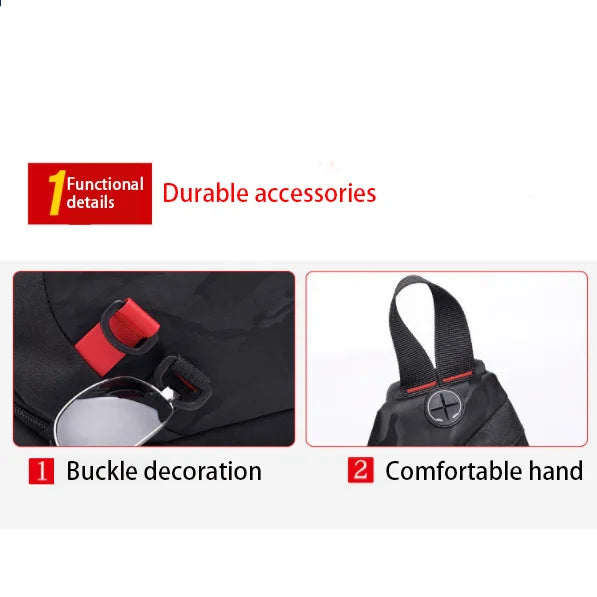 Shuangzi One Shoulder Bag Men Messenger Bags Waterproof Sling Chest Bag