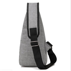 Shuangzi USB Charge Shoulder Bag Men Messenger Waterproof Sling Chest