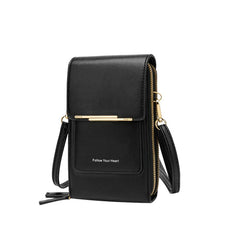 Mini Shoulder Handbag Clutch Set Solid PU Square