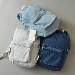 Stacy Denim Backpack Lady Casual Travel Bag