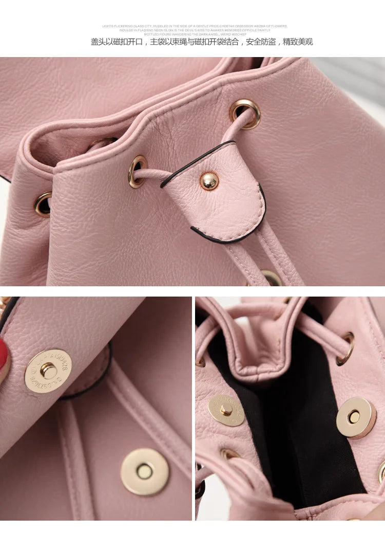 Stacy PU Leather Backpack for Women